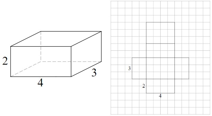 immagine 3d di prisma rettangolare