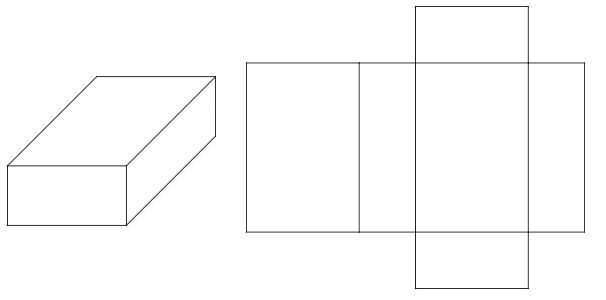 3D representation of a rectangular prism
