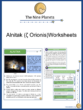 Alnitak (ζ Orionis) Worksheets