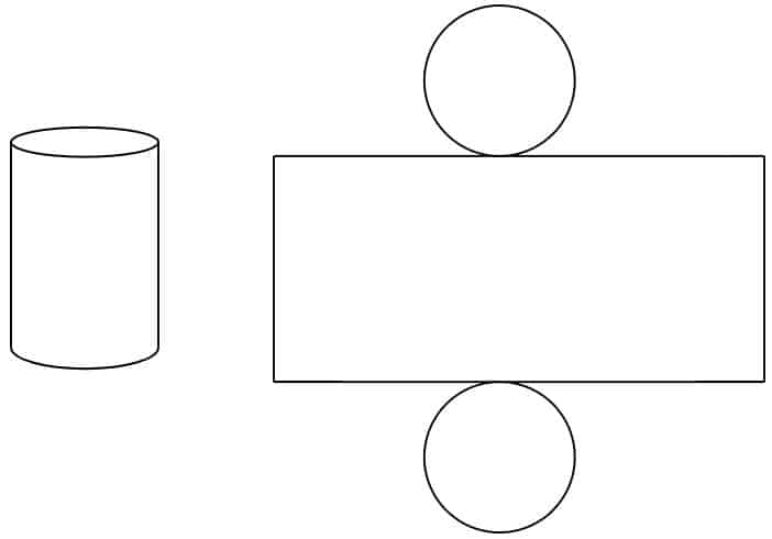 3D representation of a cylinder