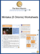 Mintaka (δ Orionis) Worksheets