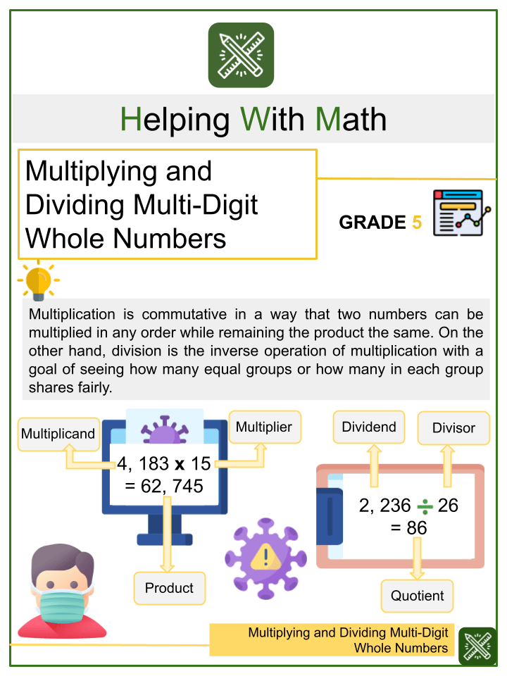 5th grade math worksheets common core aligned resources