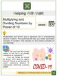 Multiplying and Dividing Numbers by Power of 10 5th Grade Math Worksheets