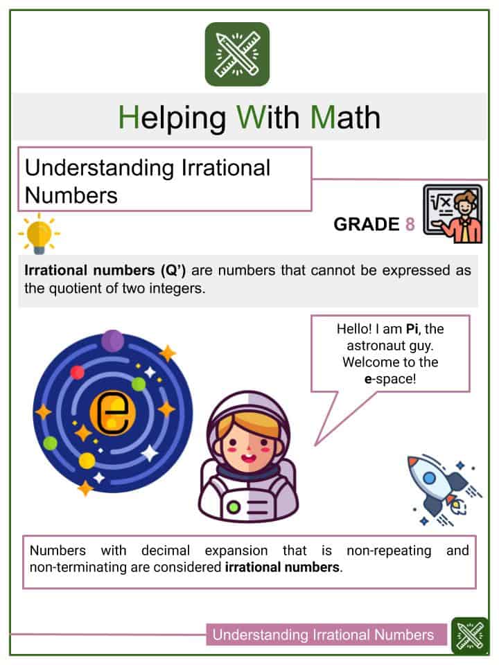 Adding Irrational Numbers Worksheet