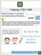 Word Problems on Addition and Subtraction of Numbers 1st Grade Math Worksheets