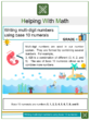 Writing Multi-Digit Numbers Using Base 10 Numerals 4th Grade Math Worksheets