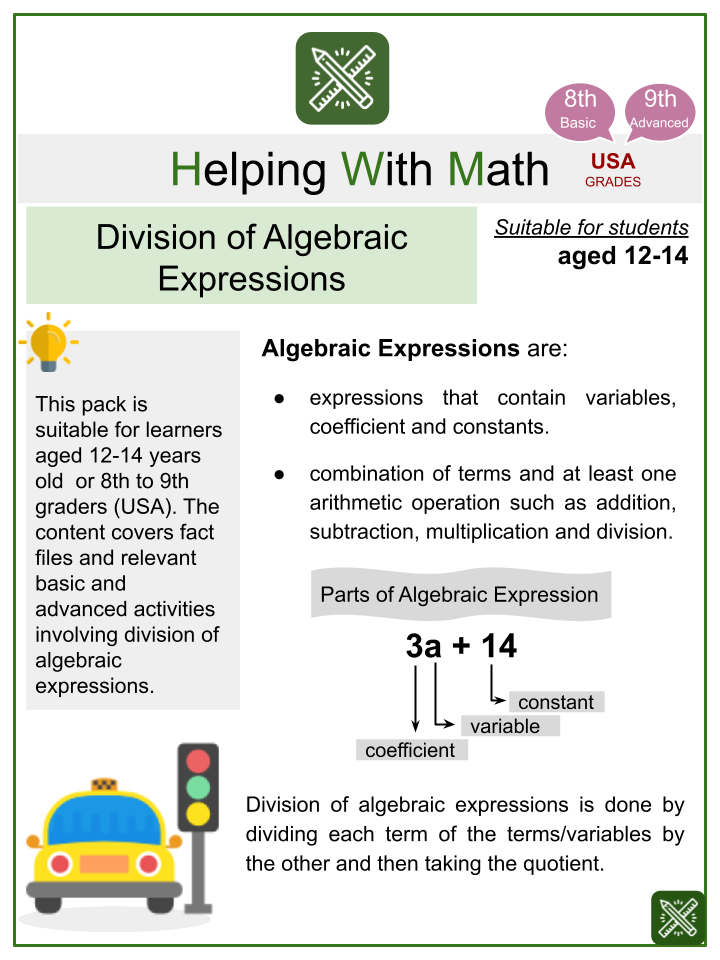 division-of-algebraic-expressions-themed-math-worksheets