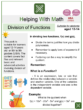 Division of Functions (Health and Fitness Themed) Worksheets