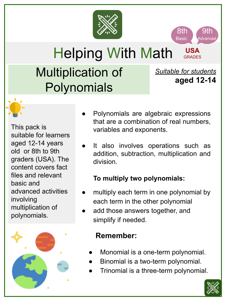 multiplication-of-polynomials-math-worksheets-aged-12-14