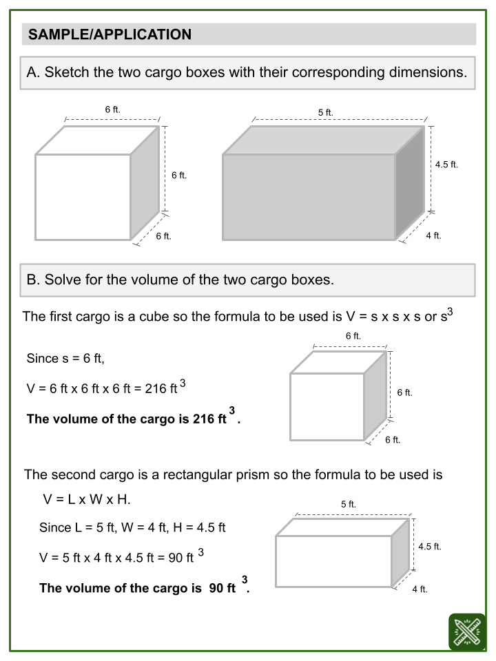 finding volume of rectangular prism worksheet