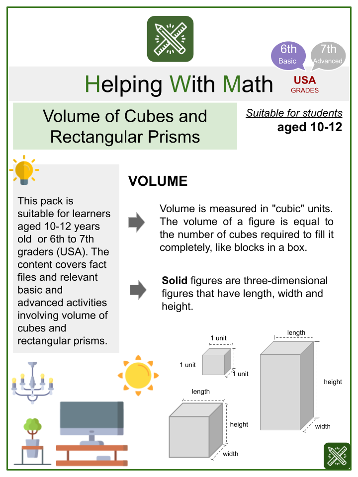 problem solving volume of rectangular prism worksheet