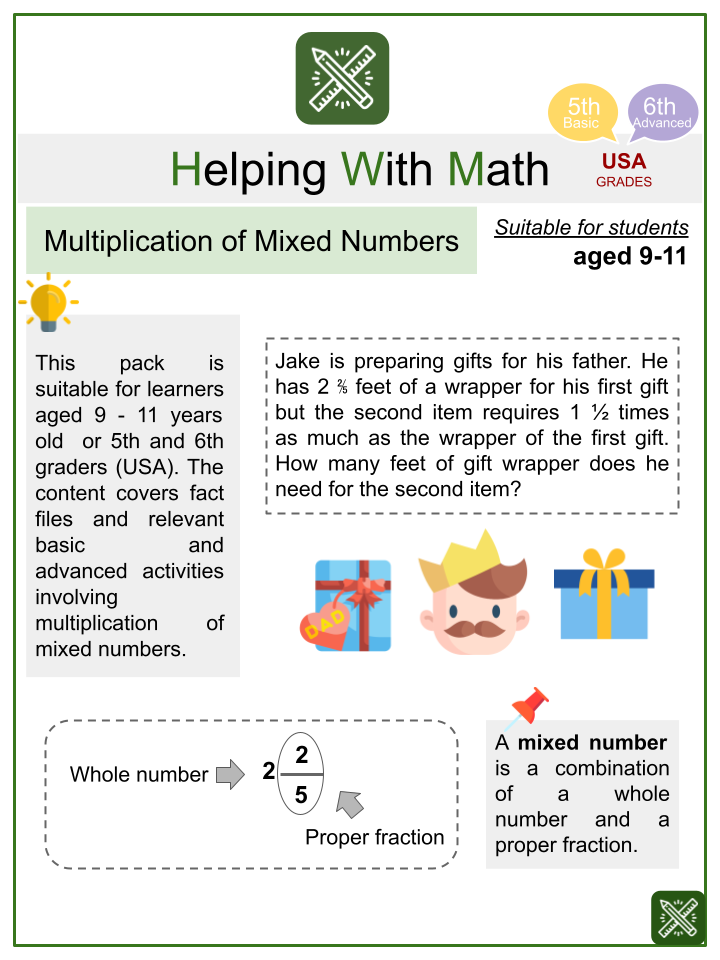 Age 9 11 Math Worksheets Age Specific Resources Topics