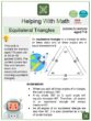 Equilateral Triangles (Outer Space Themed) Math Worksheets