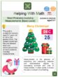 Word Problems Involving Measurements (Basic Level) (Christmas Day Themed) Math Worksheets