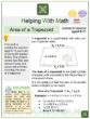 Area of a Trapezoid (Arbor Day Themed) Math Worksheets
