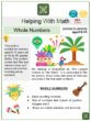 Whole Numbers (Rio Carnival Themed) Math Worksheets