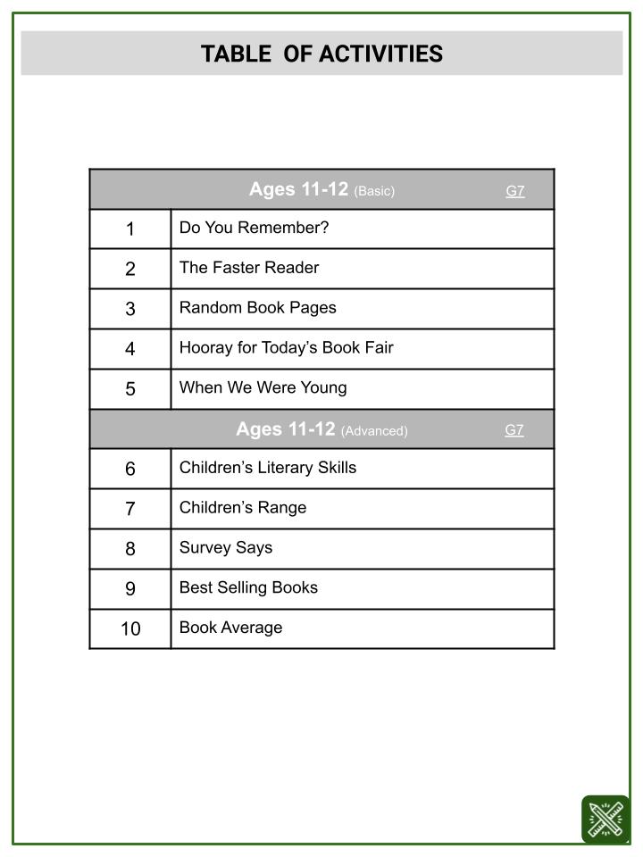 Informal Comparative Inference (International Children’s Book Day Themed) Worksheets