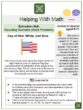 Rounding Numbers (Word Problems) (National Flag Day Themed) Math Worksheets