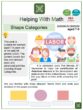 Shape Categories (Labor Day Themed) Math Worksheets