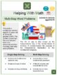 Multi-Step Word Problems (4th of July Themed) Math Worksheets