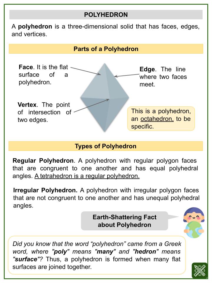 Tetrahedron (Earth Hour Themed) Worksheets
