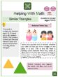 Similar Triangles (National Twins Day Themed) Math Worksheets