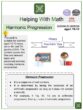 Harmonic Progression (Teachers’ Day Themed) Math Worksheets